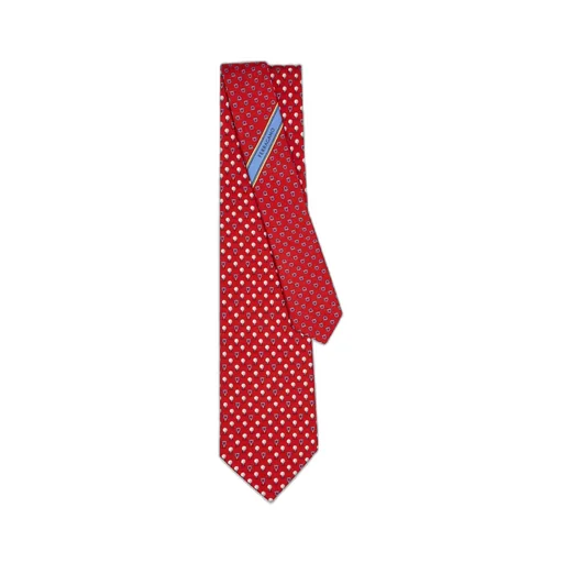 Silk Tie With Golf And Gancini