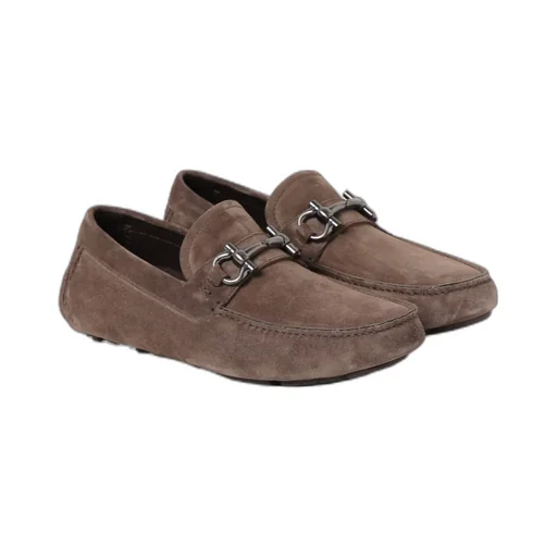 Gancini-Plaque Loafers
