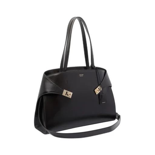 Hug Clasp-Detail Tote Bag