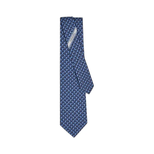 Feline Print Silk Tie