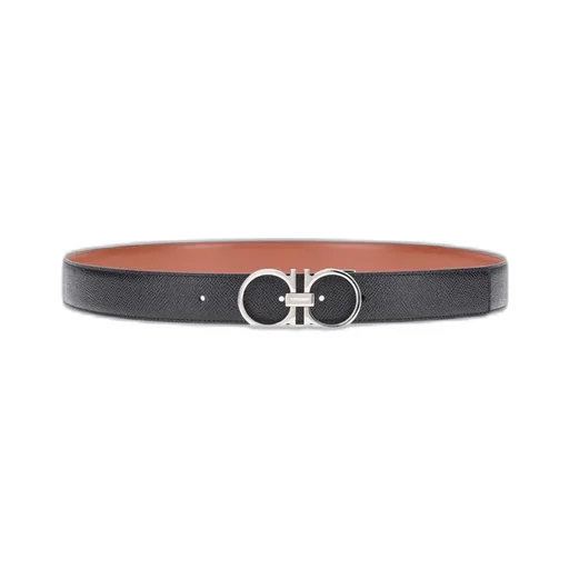Reversible Gancini Buckle Belt