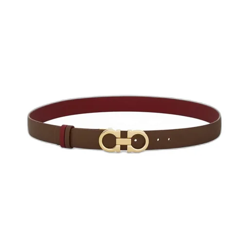 Adjustable And Reversible Gancini Belt