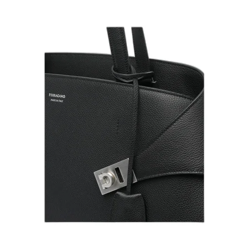 Hug Top-Zip Leather Shoulder Bag