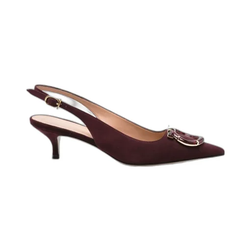 50Mm Suede Slingbacks