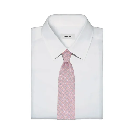 Gancini Printed Tie