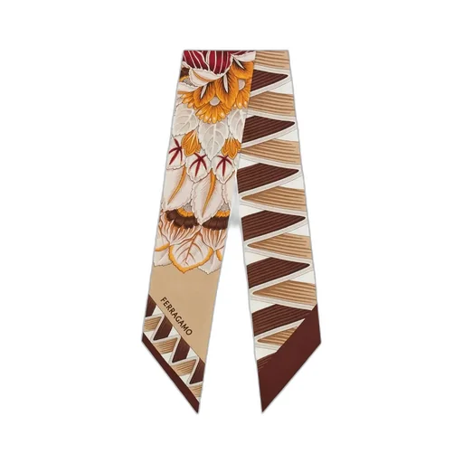 Floral-Print Silk Scarf