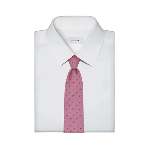 Two Tone Gancini Jacquard Tie
