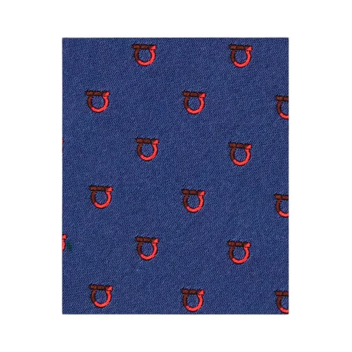 Two Tone Gancini Jacquard Tie
