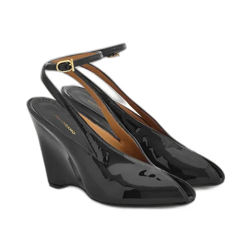 Wedge-Heeled Platform Sandals