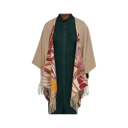 Cashmere And Silk Reversible Cape