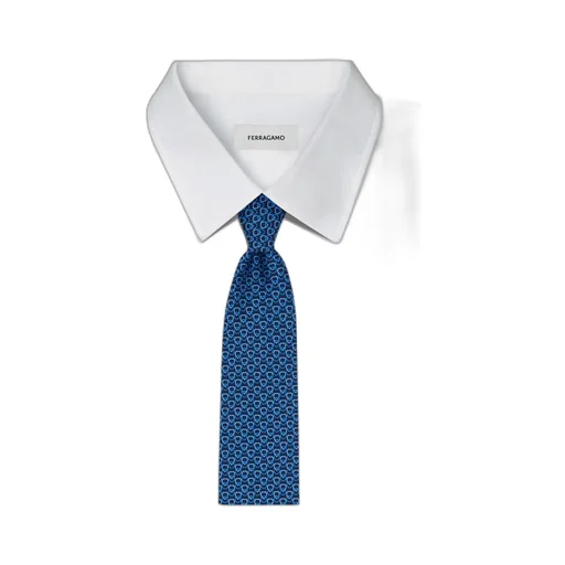 Hearts Print Silk Tie
