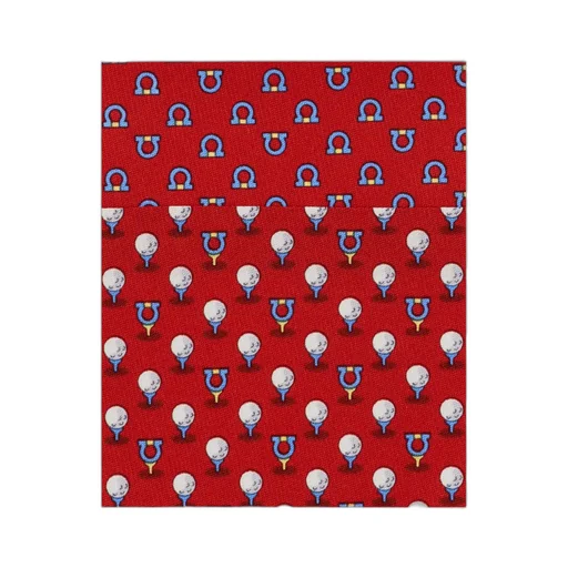 Silk Tie With Golf And Gancini