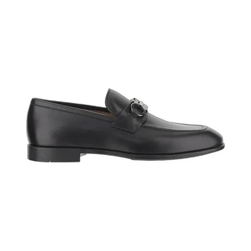 Gancini Leather Loafers
