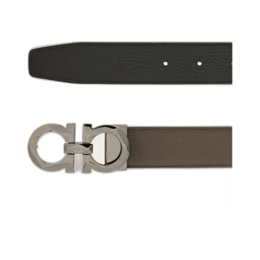 Reversible And Adjustable Gancini Belt