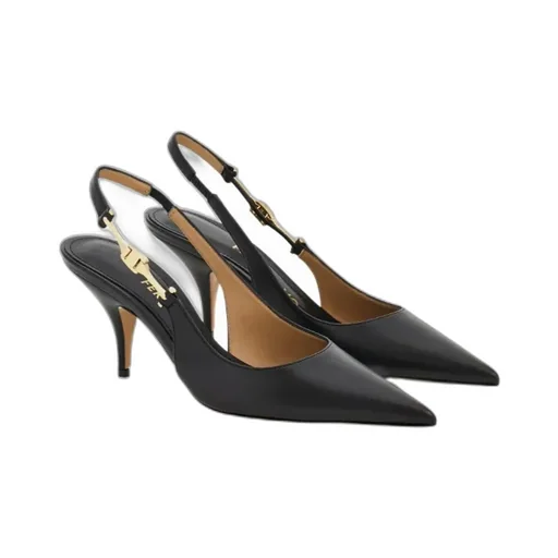 F Buckle Slingback Pump