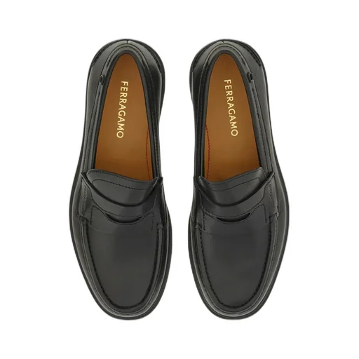 Round Toe Penny Loafers