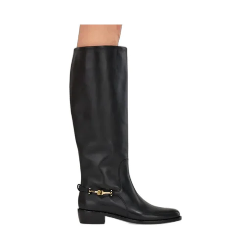 F Buckle Knee Boot