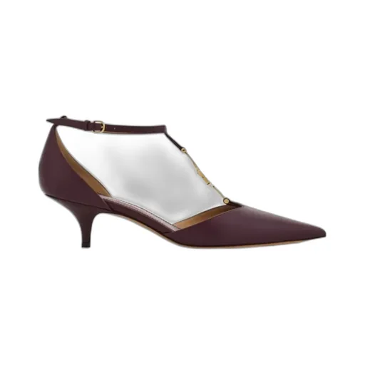 F Buckle T-Strap Pump