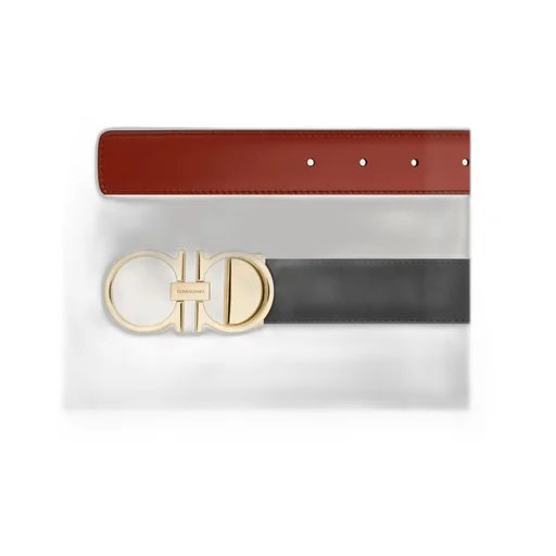 Reversible And Adjustable Gancini Belt