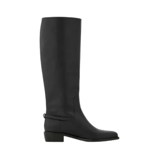 F Buckle Knee Boot