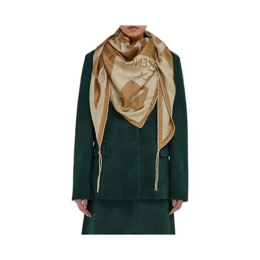 Logo Printed Ruched Skirt Pareo