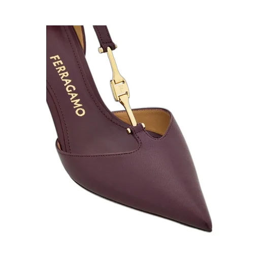 F Buckle T-Strap Pump