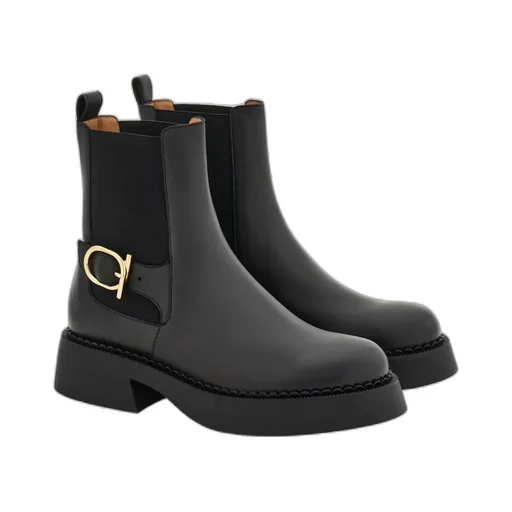 Gancini Buckle Chelsea Boot