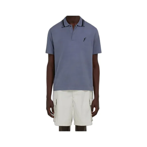 Polo Shirt With Embroidered F Detail
