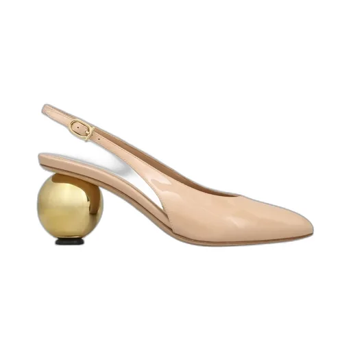 Tessie Sphere-Heel Slingback Pumps