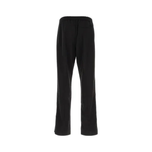 Straight-Leg Elasticated Waistband Trousers