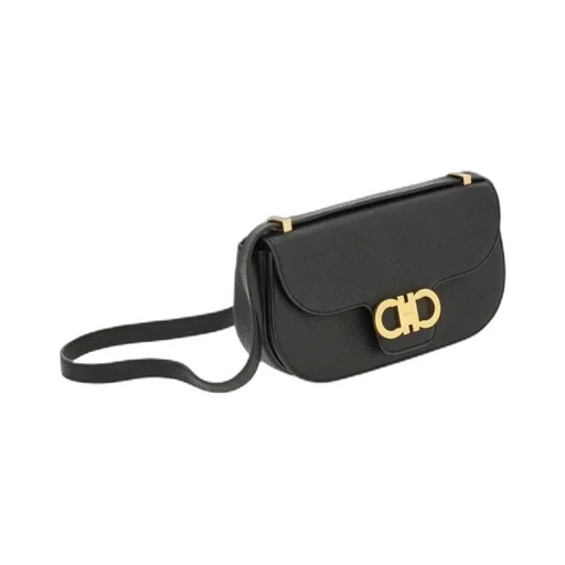 Double Gancini Mini Crossbody Bag