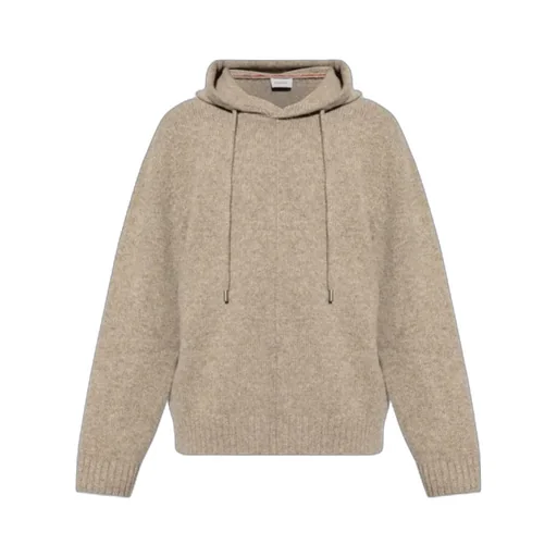 Virgin Wool Knitted Hoodie