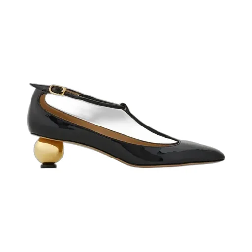 Spherical Heel T-Strap Pump