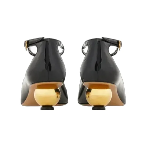 Spherical Heel T-Strap Pump