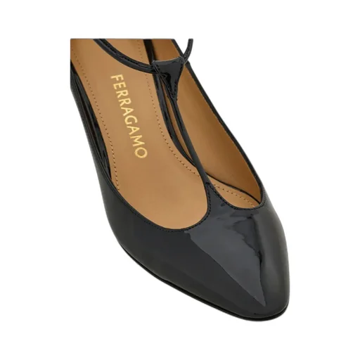 Spherical Heel T-Strap Pump