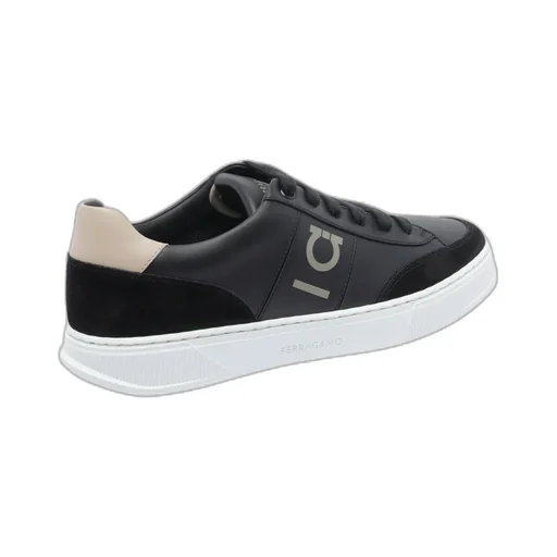 Low-Top Sneaker With Gancini Detail