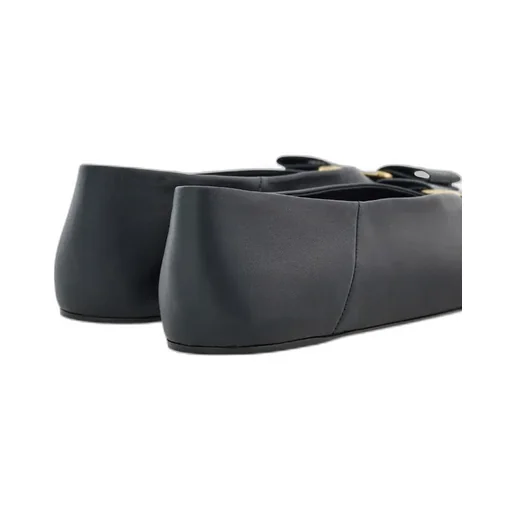 Round Toe Bow Detailed Ballet Flats