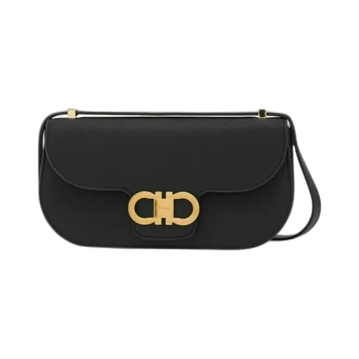 Double Gancini Mini Crossbody Bag