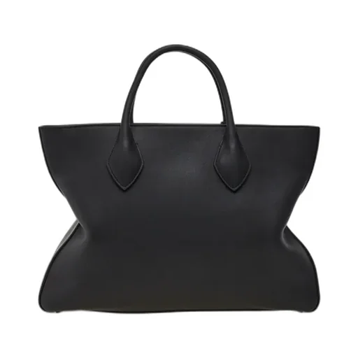 Monogram Structured Leather Tote Bag
