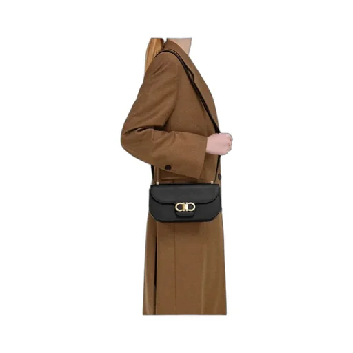 Double Gancini Mini Crossbody Bag