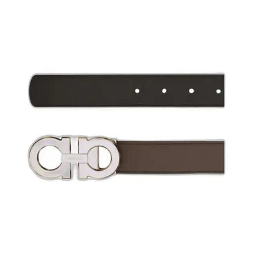 Reversible And Adjustable Gancini Belt