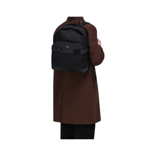 Leather-Trim Backpack
