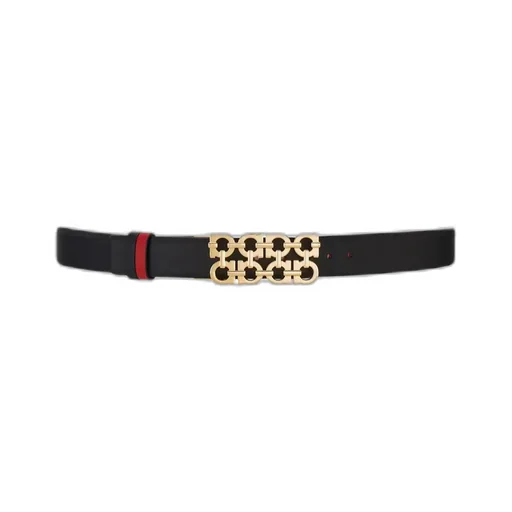 Ferragamo Woven Gancini Reversible And Adjustable Belt