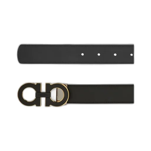 Gancini Leather Belt