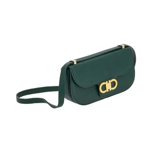 Double Gancini Mini Crossbody Bag