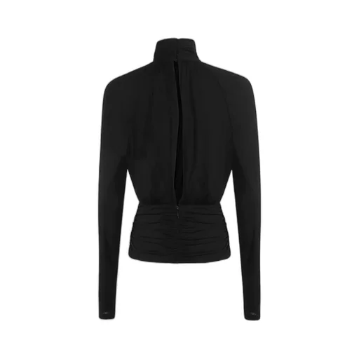 Cut-Out High Neck Top