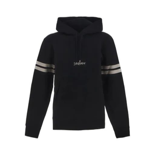 Logo Embroidered Long-Sleeved Hoodie