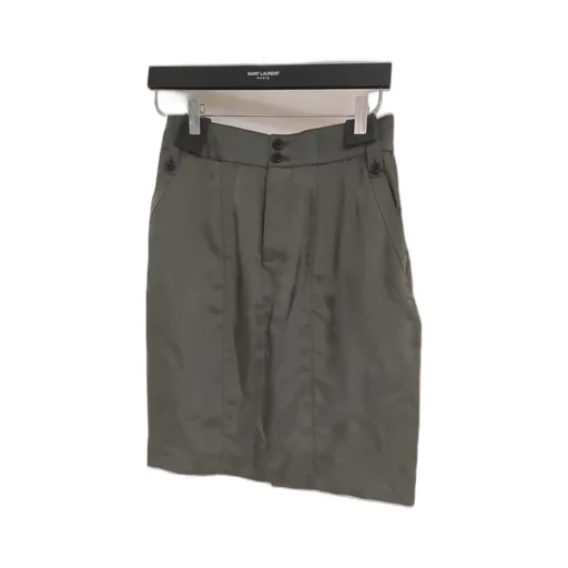 Button Detailed Pencil Skirt