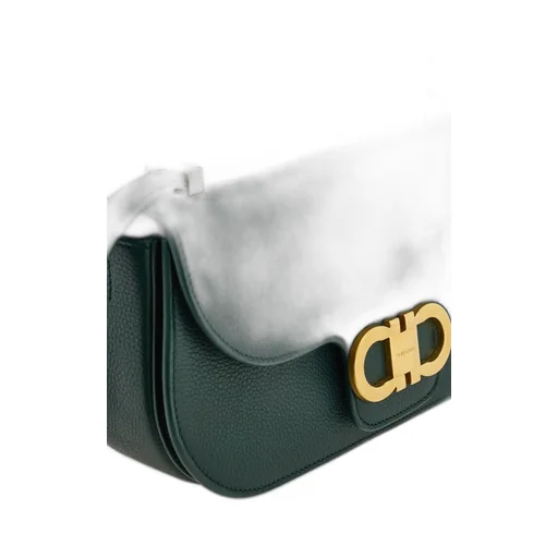 Double Gancini Mini Crossbody Bag