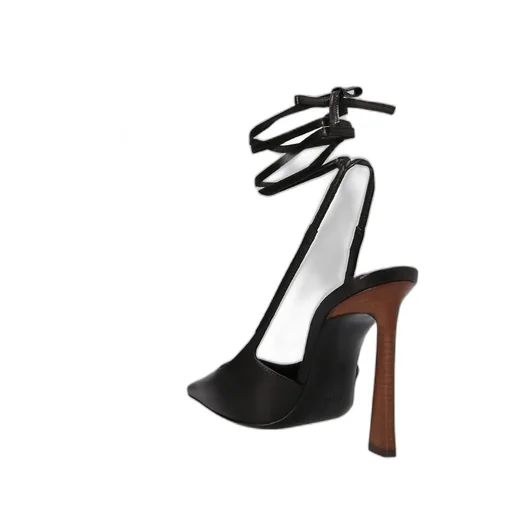 Blade Tie Detailed Slingback Pumps